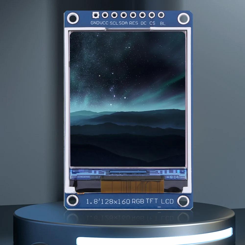 LCD ÷  RGB TFT ST7735S ̺ IC ÷ , SPI ̽  Ʈ, Arduino SMT32 DIY ŰƮ, 1.8 ġ